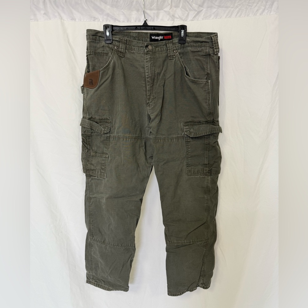 Wrangler Riggs Workwear Men's Ranger Work Utility Pants Loden 38x32 Relaxed Fit